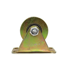 2.5 inch V type colorful steel pulley casters